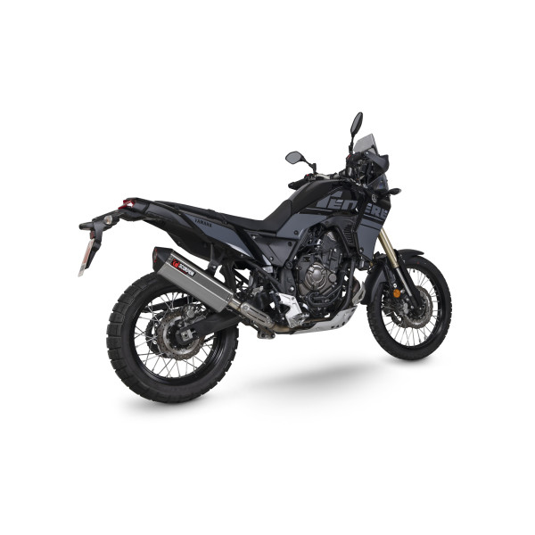 Scorpion Exhaust Yamaha Tenere 700 2021 - 2023 Serket Parallel Slip-on Stainless Steel Sleeve